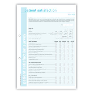 Standard Patient Satisfaction Survey Form