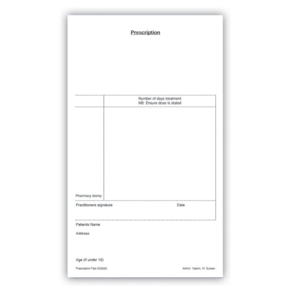 Prescription Pads Admor
