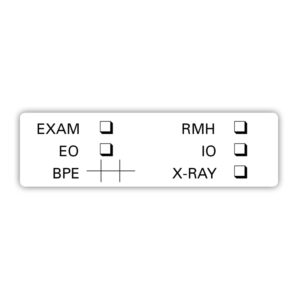 Exam Check Sticker