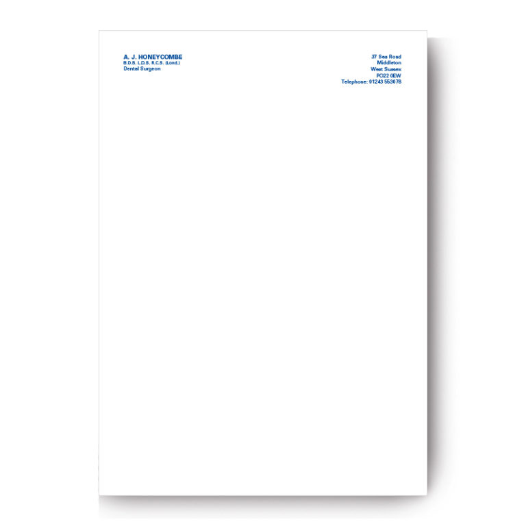 A5 Letterhead - Admor